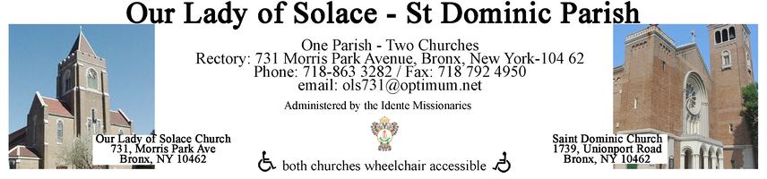 PARISH OF OUR LADY OF SOLACE - SAINT DOMINIC